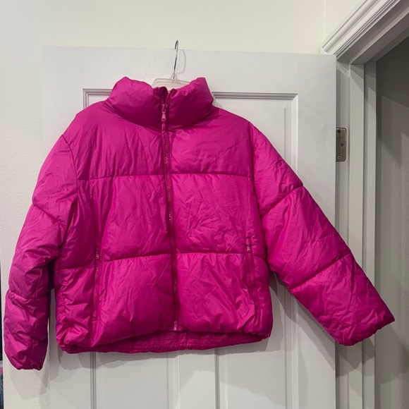 Old Navy Jackets & Blazers - Old Navy Fuchsia Puffer Jacket Never Worn